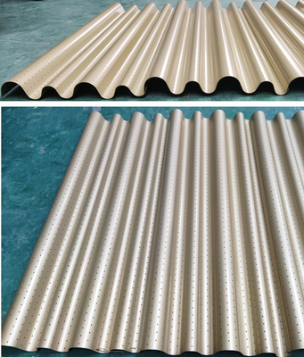 Alüminyum Oluklu Metal Tavan Panelleri Polyester Toz Boyalı