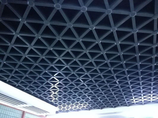 Üçgen Açık Hücre Metal Tavan Kelepçeleri Alüminyum Metal ızgara Tavanı