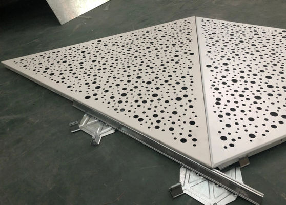 Perforasyonlu Alüminyum Metal Üçgen Çatı Havaalanı Projesi için ISO9001