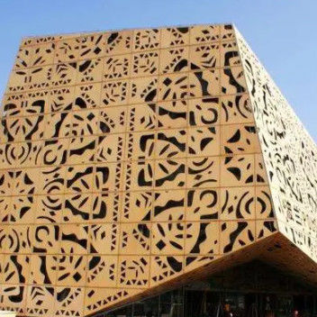 Özel Pattern Lazer Kesme Panel Metal PVDF Perforasyon Duvar Paneli