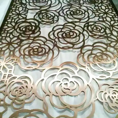 Özel Pattern Lazer Kesme Panel Metal PVDF Perforasyon Duvar Paneli