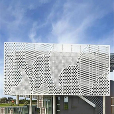 Delikli Dış Dekoratif Metal Duvar Panelleri Alüminyum Alaşımlı 2-5mm