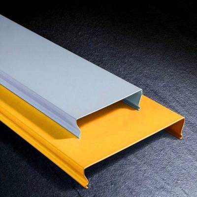 C Şerit Alüminyum Metal Tavan Özel Boyut ve Renk 16mm Yükseklik