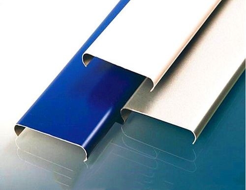 Lineer U Şerit Tavan Alüminyum Şerit 85mm Genişlik Gümüş Renkli Şerit Panel