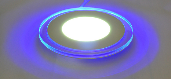 145mm Çap LED Tavan Lambası Lümen 90LM/W Ve 6+3W Dantel İki Renkli Panel