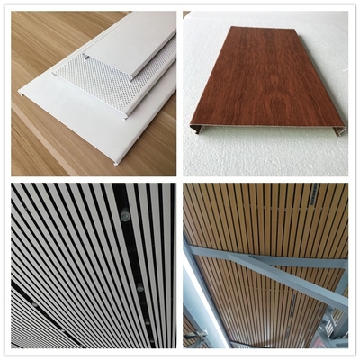 Alışveriş Merkezi için 0.5mm Kalınlık G Şerit Alüminyum Metal Tavan