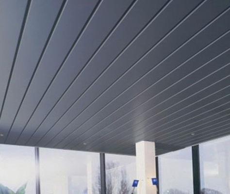 Metro İstasyonu İçin Özelleştirilebilir Renkli G Şerit Alüminyum Metal Tavan