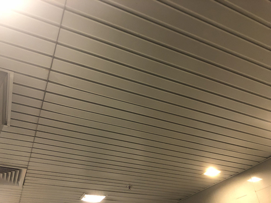 Metro İstasyonu İçin Özelleştirilebilir Renkli G Şerit Alüminyum Metal Tavan