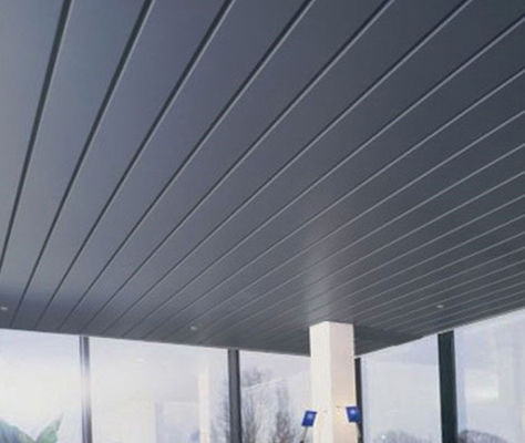 G Strip 0.5mm Alüminyum Metal Tavan Panelleri 100mm Genişlik Toz Boyalı