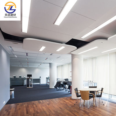 White Aluminum Perforated Ceiling Multiple Shape 75mm Metal Ceiling Tiles