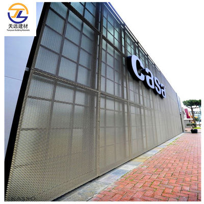 CE Metal PVDF Aluminium Cladding Suspended Metal Linear Ceiling 0.6mm 0.7mm
