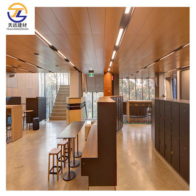 Steel Interior PVDF Aluminium Cladding Tiles 1200mm Perforated Metal Ceiling