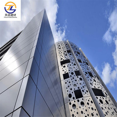 Curved Aluminum Cabinet Sheet ACP 4mm Interior Metal Wall Cladding