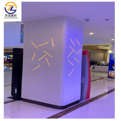 Waterproof Aluminum Cube Wall Decoration OEM Aluminium Composite Panel Wood Finish