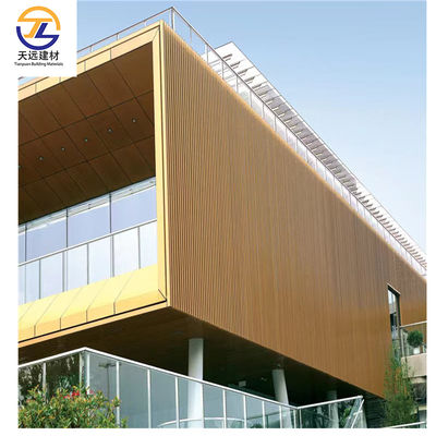 Artistic Aluminum Railing 1220 X 2440mm Aluminum Baffle Ceiling PVDF Coating