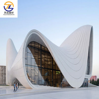 Artistic Aluminium Honeycomb Panels Moisture Proof Aluminium Baffle Ceiling Detail Soundproof