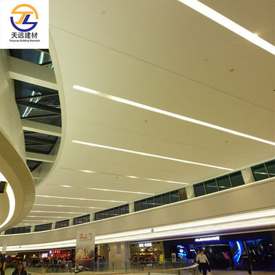 Slat False Aluminium Honeycomb Board For Office Wood Grain Drop Ceiling Tiles 0.8mm