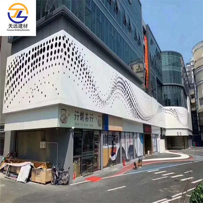 U Shaped Aluminum Cube Custom Sizes Wooden Acp Panel PE Coating