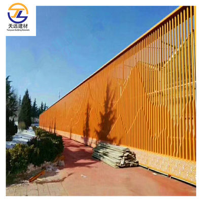 U Shaped Aluminum Cube Custom Sizes Wooden Acp Panel PE Coating