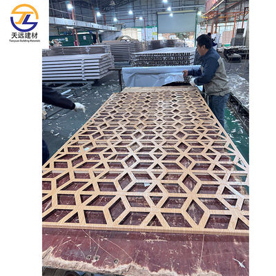 Custom Perforated Aluminum Metal Ceiling Aluminium Wall Cladding Systems With LED Light