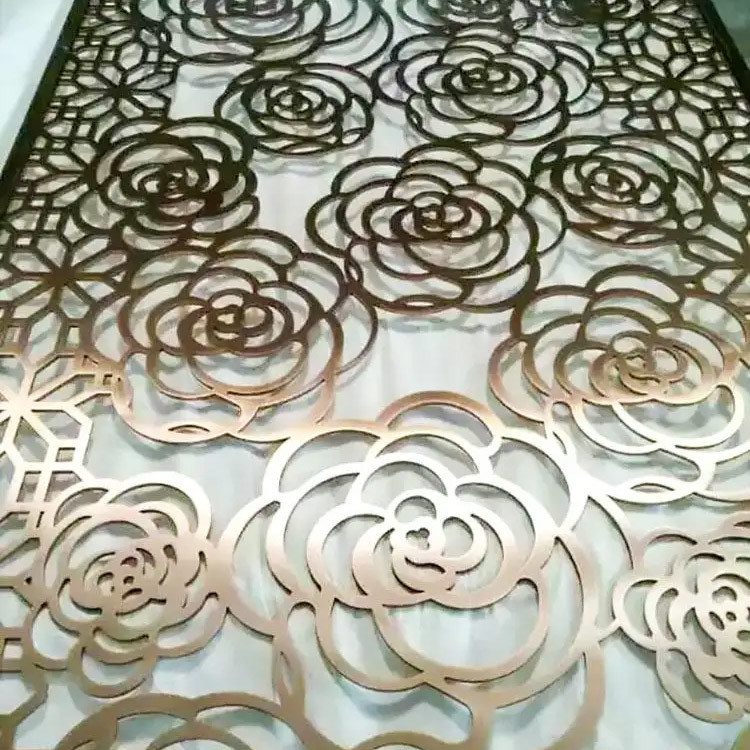 Özel Pattern Lazer Kesme Panel Metal PVDF Perforasyon Duvar Paneli
