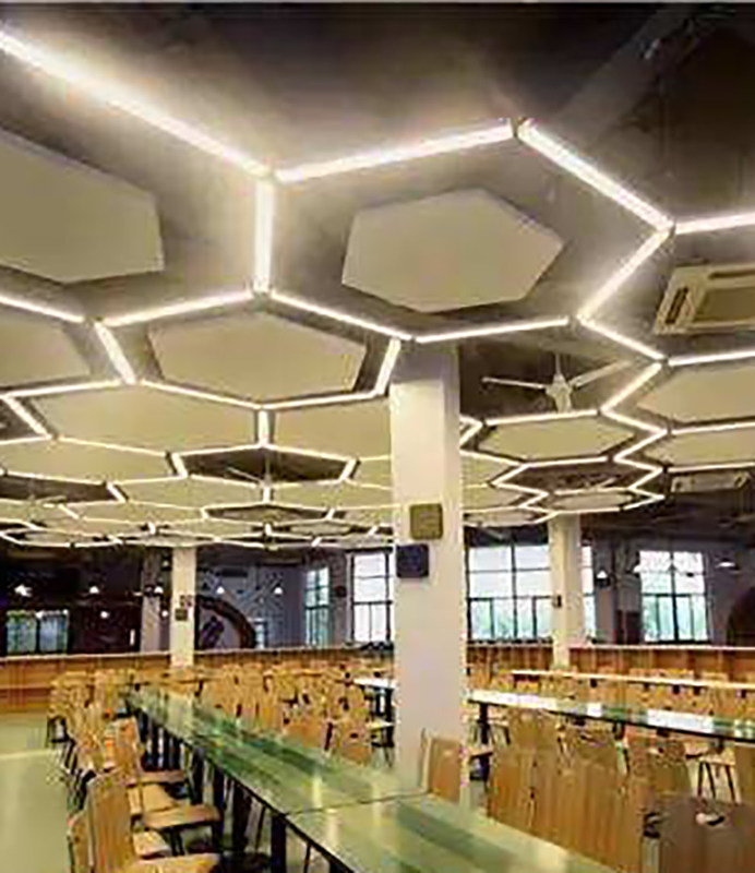 su geçirmez Alüminyum Metal Tavan 404x404x404x404x404x404mm Altıgen Köşebent Plakanın Güzel Şekli