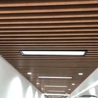 Alışveriş Merkezi Alüminyum U Bölme Tavan 0.5mm Kalınlık Sökülmesi Kolay