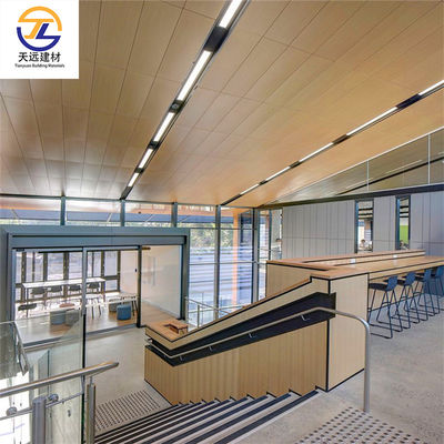 Steel Interior PVDF Aluminium Cladding Tiles 1200mm Perforated Metal Ceiling